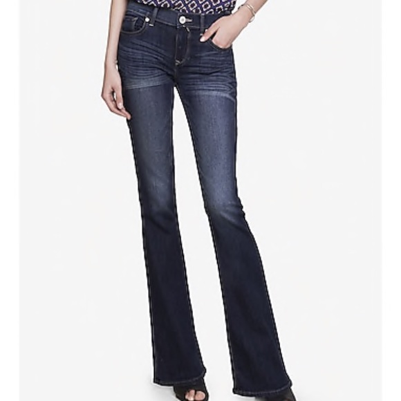 Express Denim - NWT Express Dark Mia mid rise slim flare jeans Express Denim - NWT Express Dark Mia mid rise slim flare jeans
